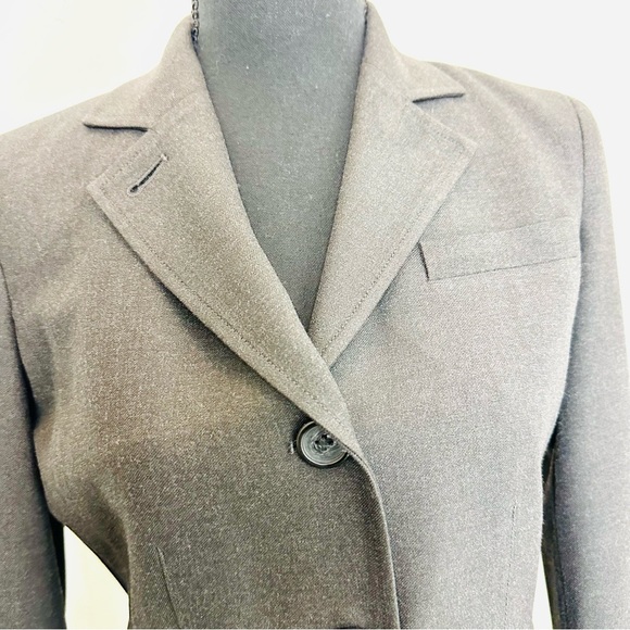 DKNY City | Gray Green Lined Three Button Long Sleeve Career Suit Coat Jacket 2P - Picture 8 of 14